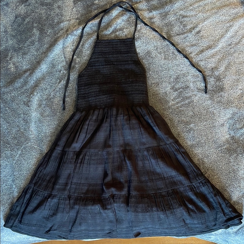 American Eagle Outfitters Black Halter Dress